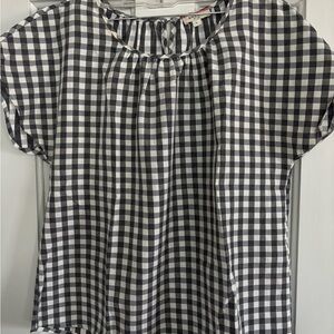 Black and White Checkered Top